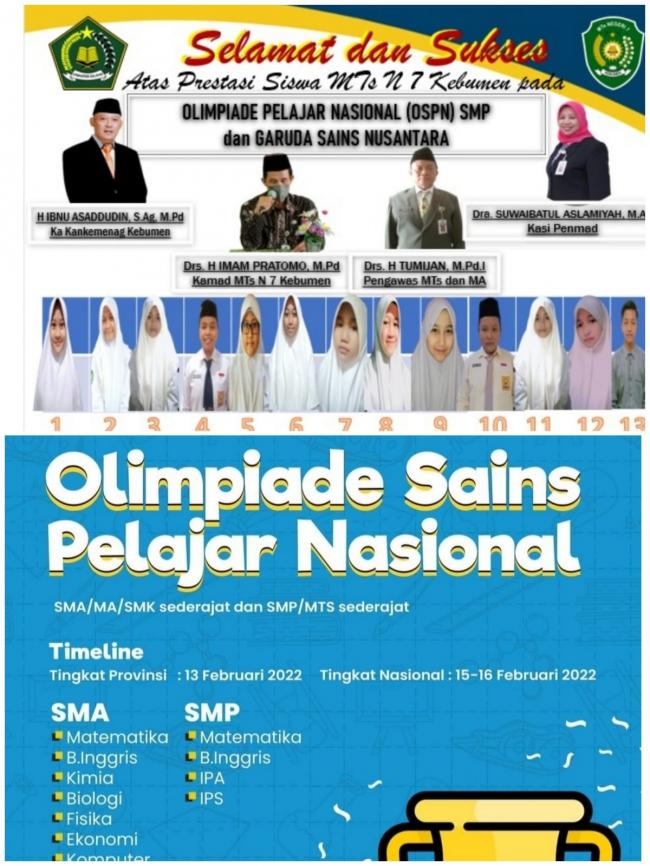MTs Negeri 7 Kebumen Kembali Berprestasi